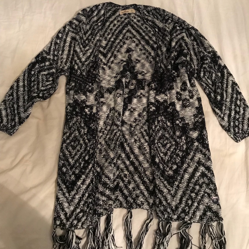 Black and white cardigan